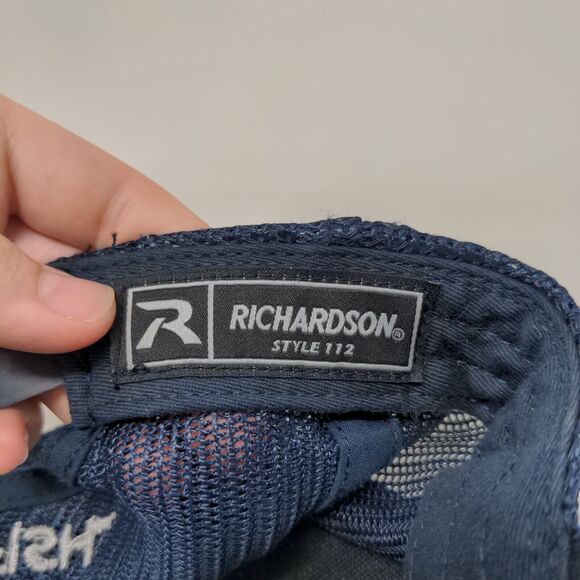 Toadfish Snapback Trucker Hat Blue One Size Embroidered Mesh Back Richardson - Picture 8 of 8